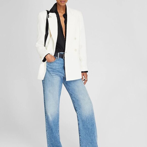 Club Monaco Black Helek Stretch Silk Charmeuse, Large - Picture 2 of 14